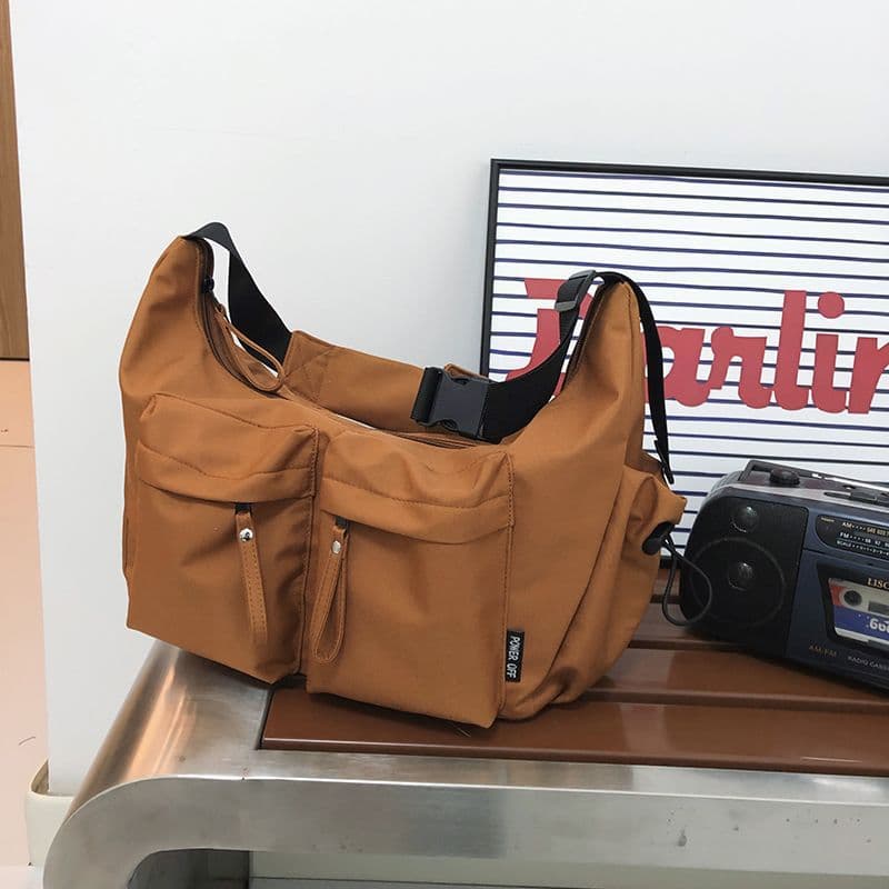 American Style Nylon Dumpling Bag Sling, Unisex Versatile Casual Lightweight Sporty Shoulder Tote Bag Wholesale