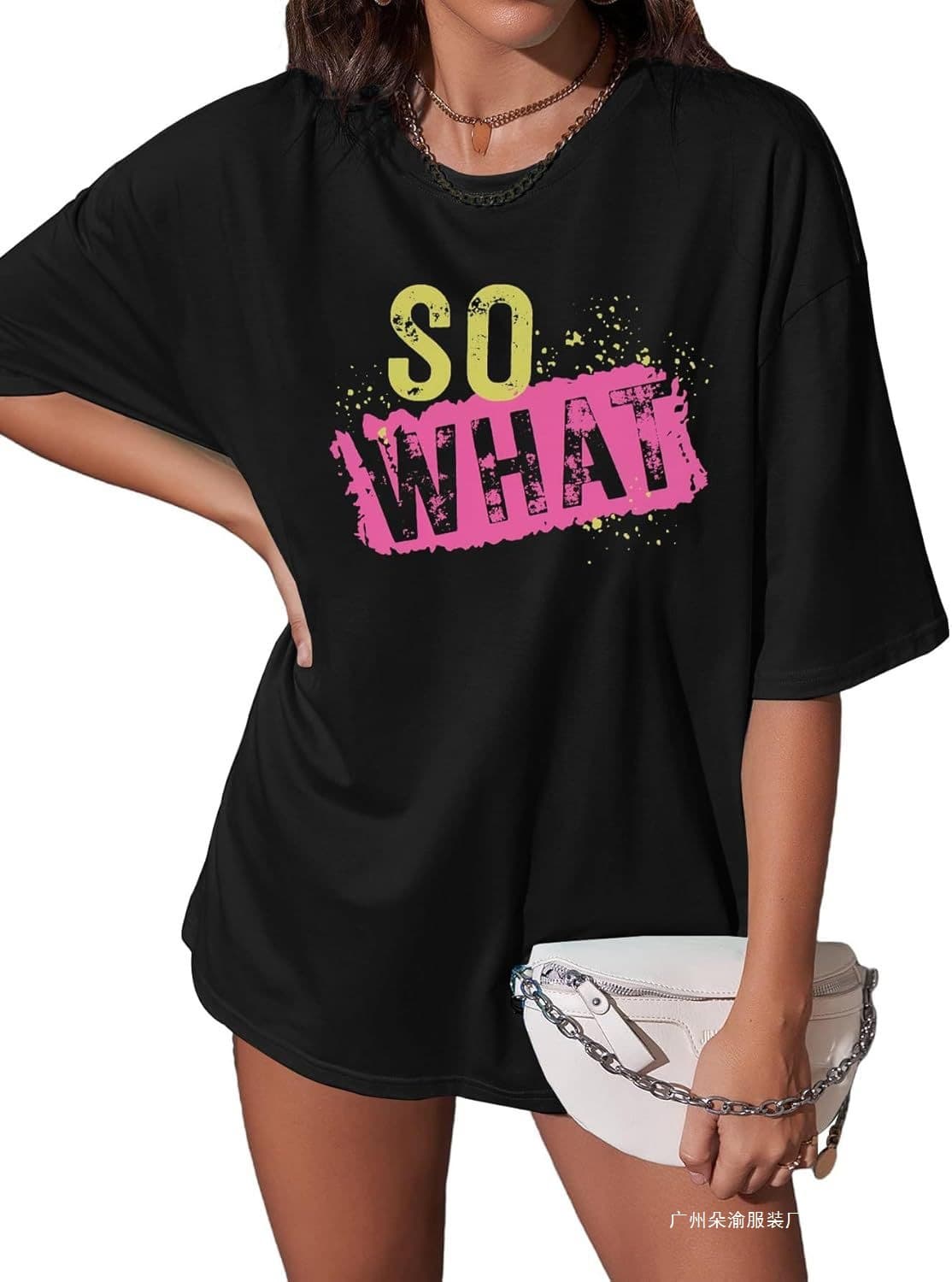 Cross-border 180g Raise Your Glass Shirt Women Concert Tshirts Oversize