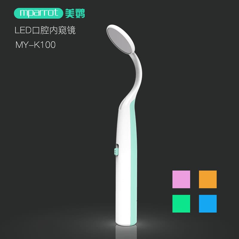Manufacturer supplies anti-fog dental mirror household LED light intraoral inspection mirror dental household endoscope wholesale