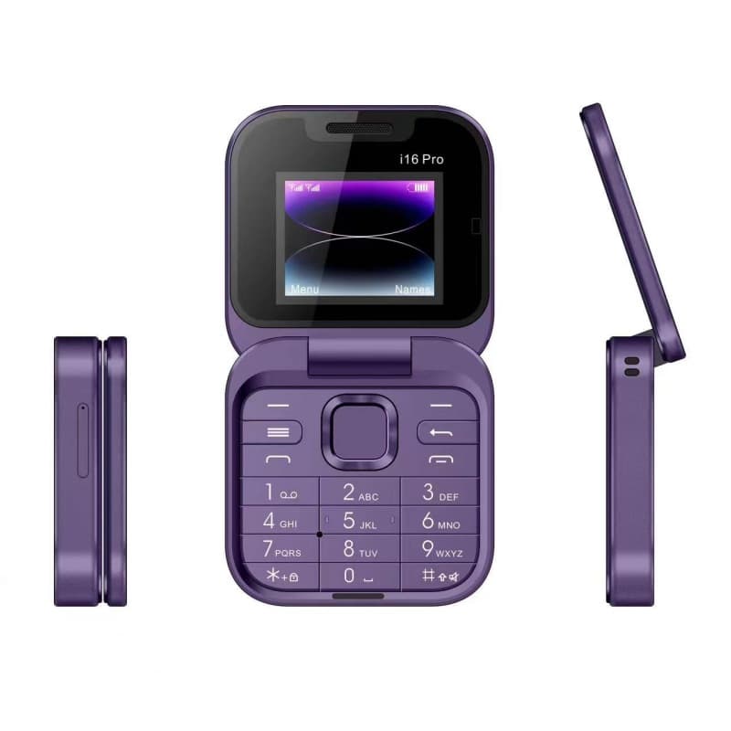 i16pro dual-SIM non-smart flip phone with buttons for seniors (foreign trade) 2GF15mini dual-SIM dual-standby
