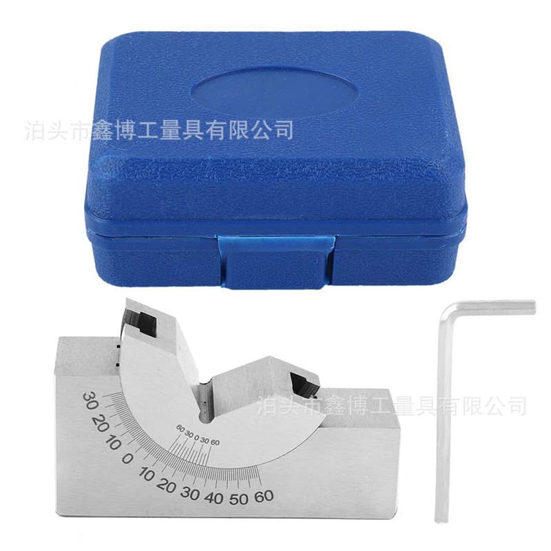 100x30x50 Angle Block AP46 Grinder V-Block 3-60 Degree Protractor KP30 Adjustable Angle Gauge