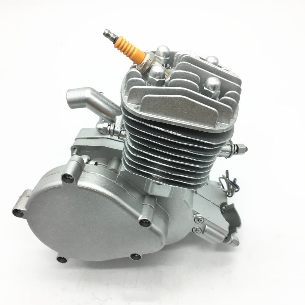 Modified Bicycle Parts Engine Complete Head Silver 50CC Engine Motor Bike