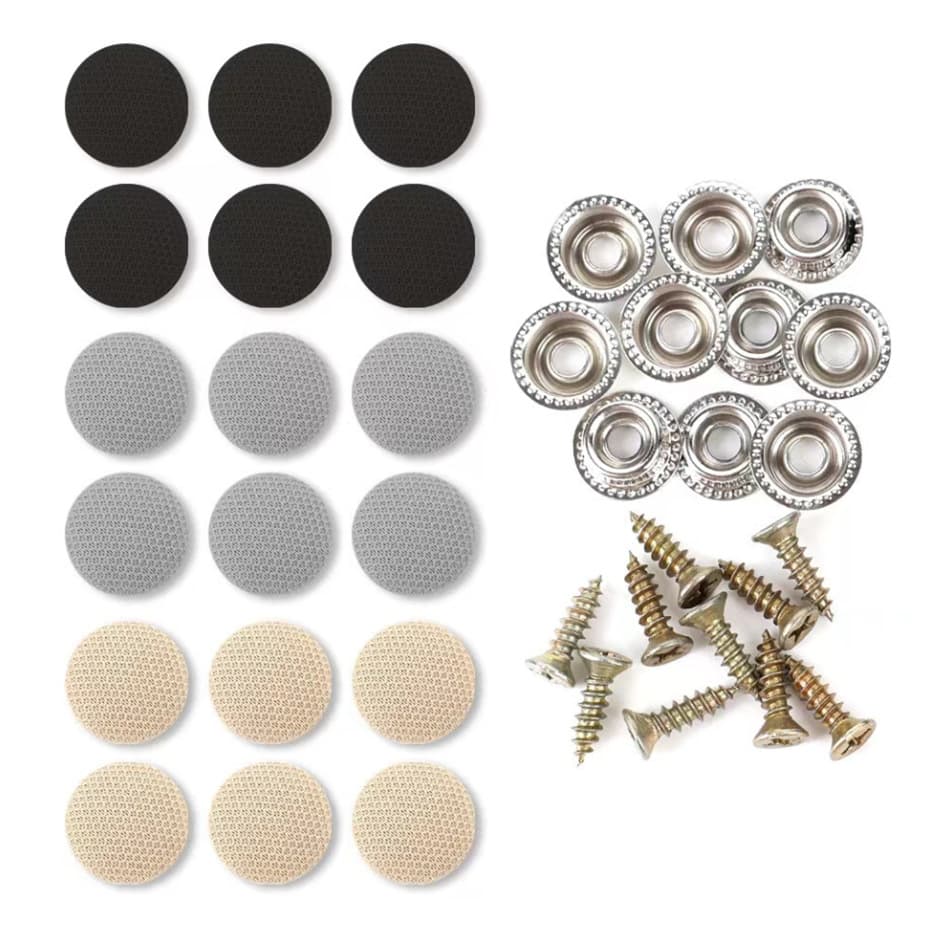 Car Roof Buckle Repair Kit for Fixing Sagging Roof Cloth and Lining, Decorative Fasteners for Headliner Flannel