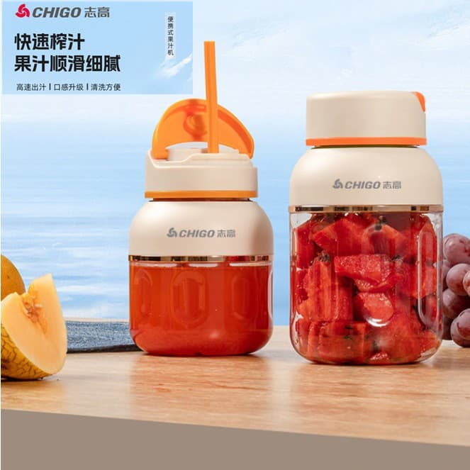 Chigo Juicer Small Portable Fruit Electric Juicer Cup Multifunctional Juice Machine Mini Wireless Blender