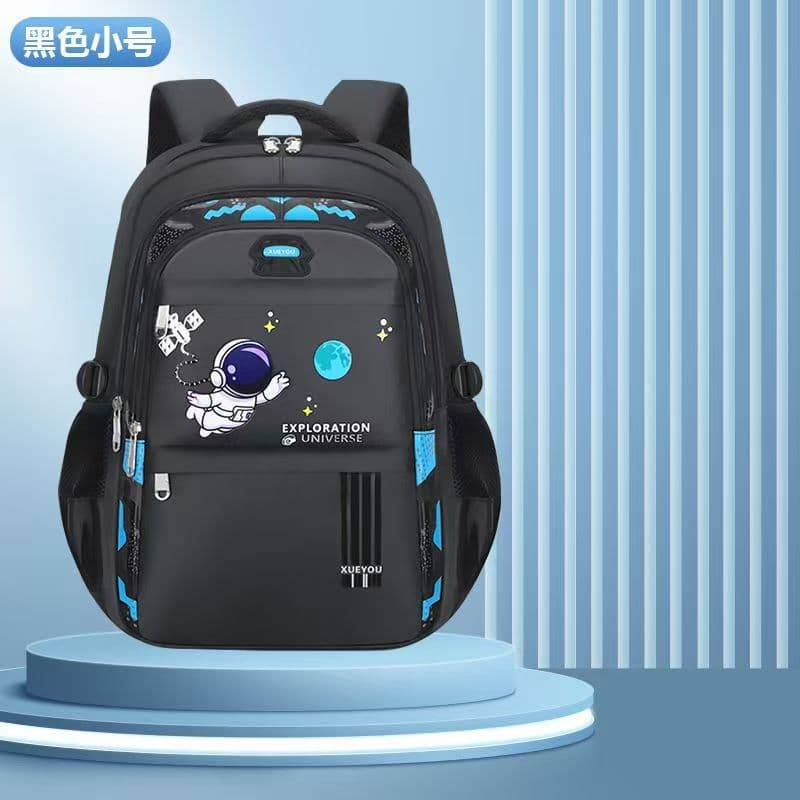 Elementary School Student Backpack Astronaut Design Boys British Style Wholesale Grades 1-6 Load-Reducing Spine Protection Kids Backpack