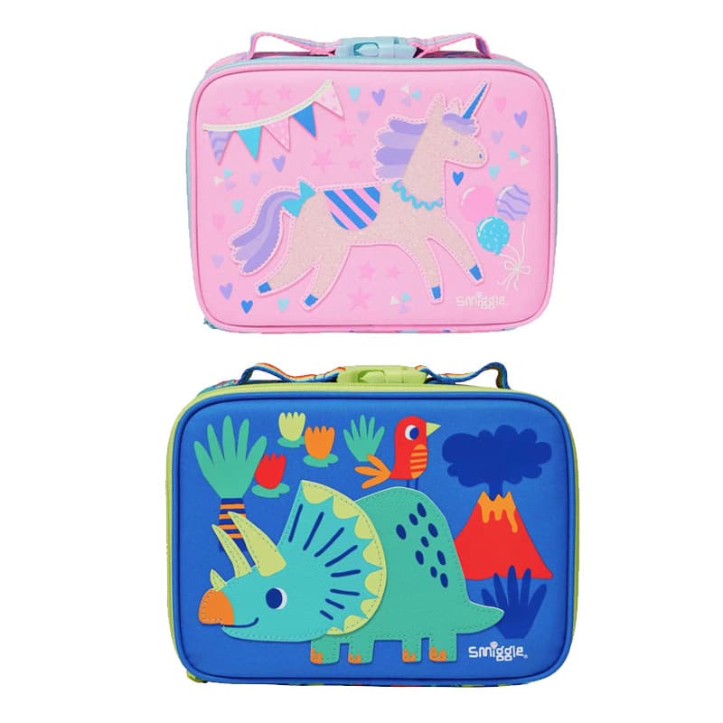 Australian Smiggle Kids Lunch Bag Student Handbag Large Capacity Cartoon Insulated Lunch Bag