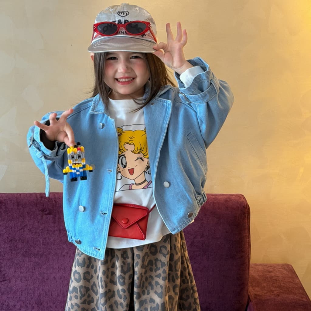 2026 autumn new products Korean style children's clothing, denim jackets for boys and girls, baby light blue denim jackets, children's jackets