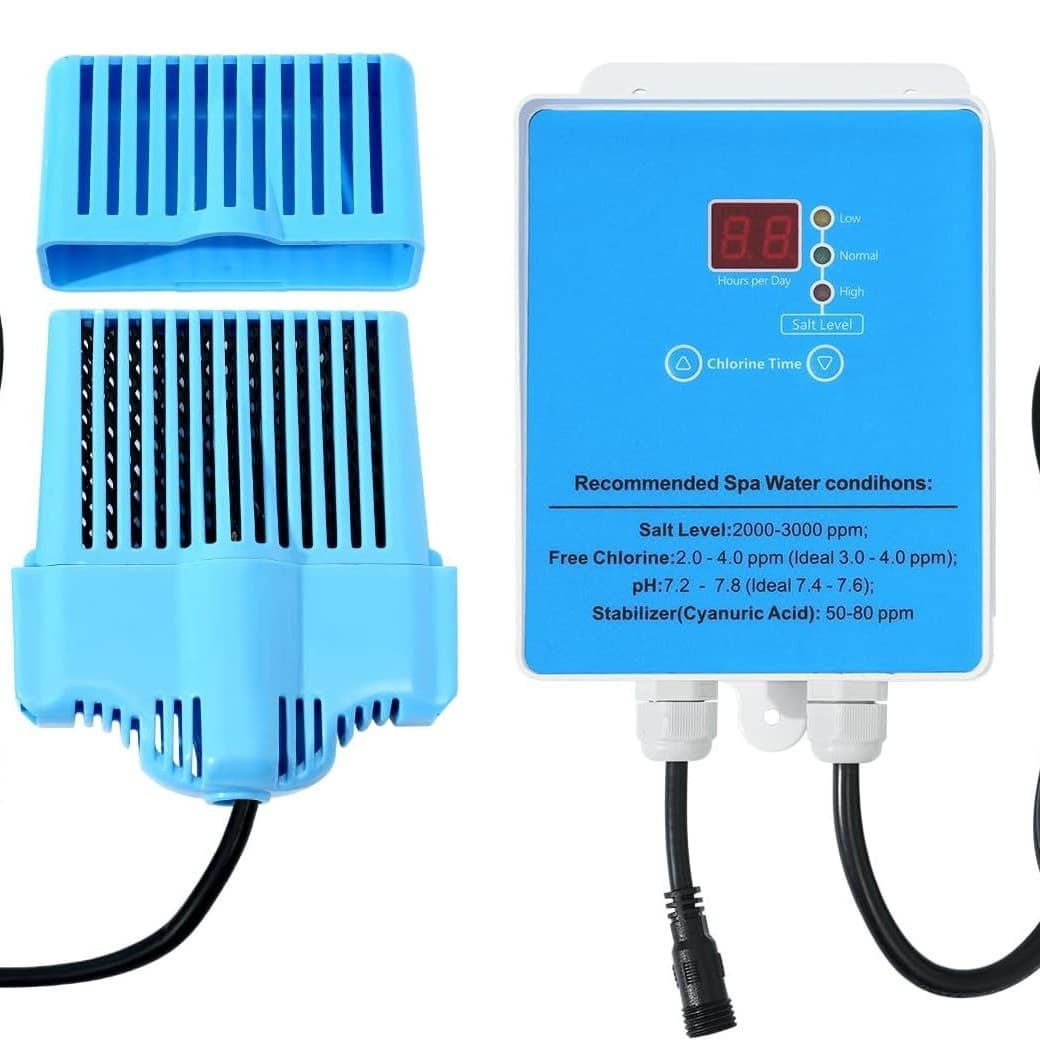 Hot Tub Salt System Conversion Kit for Swimming SPA and Hot Tubs - Up to 2000