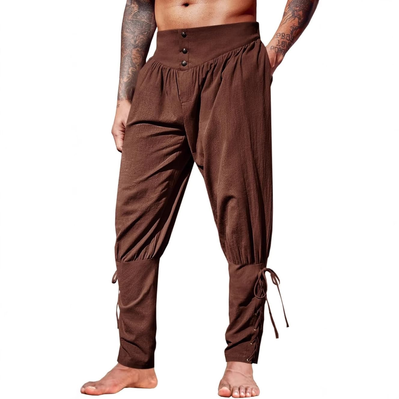 Men's Casual Pants Ankle Belt Medieval Pirate Ship New Arrival Comfortable Loose Fit Trousers for Men Casual Fashion Wear