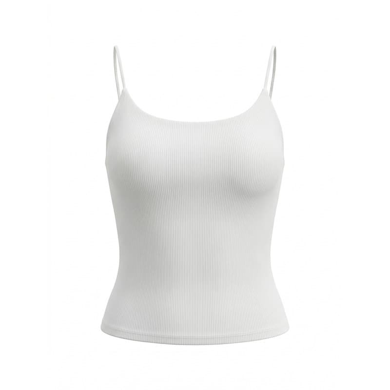 Live-streaming bestseller Meiyabi European-American style sexy low-back women's camisole with built-in pads, pullover backless top for women