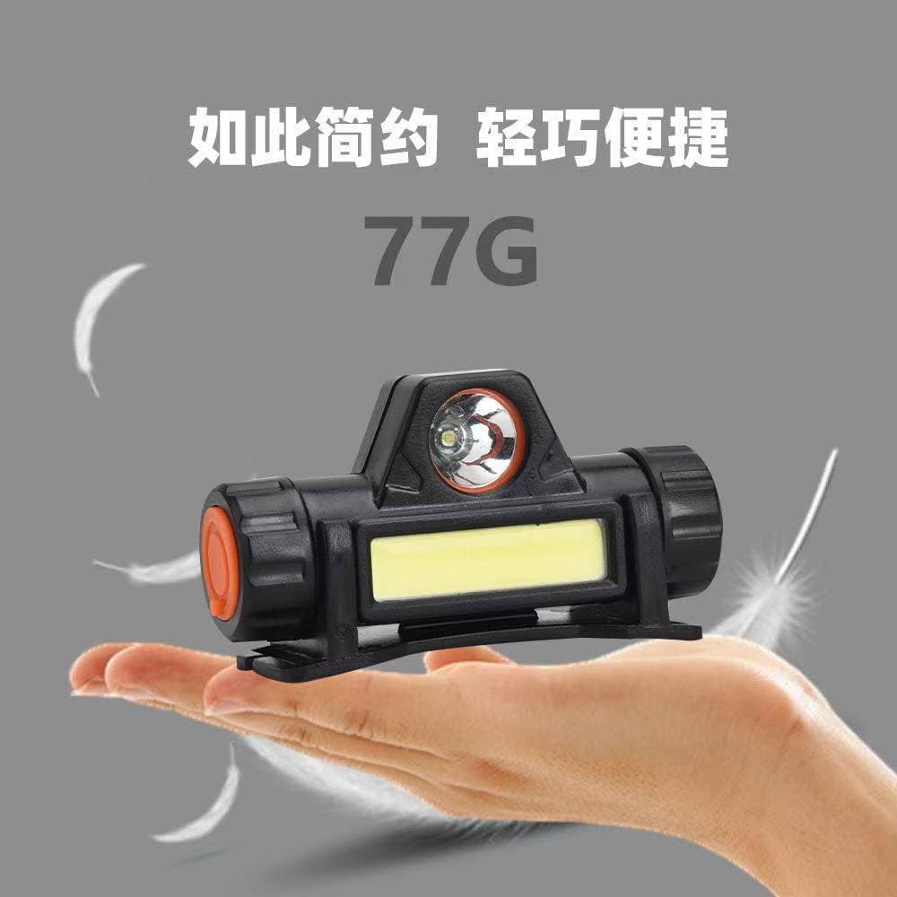 Magnetic Headlamp Head-Mounted Light, High-Brightness Camping Hiking USB Rechargeable Floodlight Spotlight COB Night Fishing Headlamp