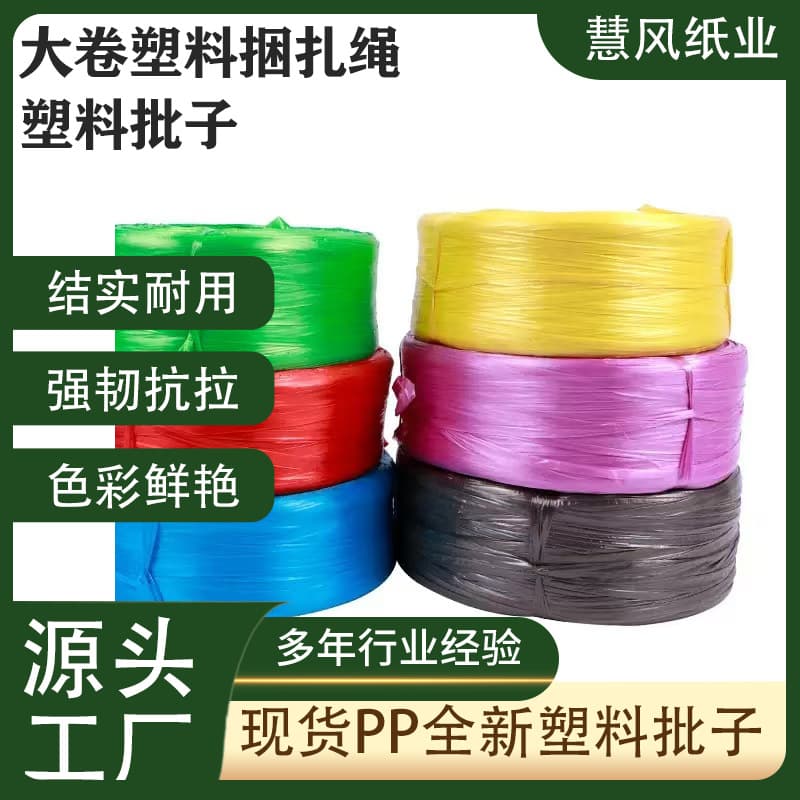 Custom Wholesale Colorful Binding Twine New Polyethylene PP Strapping for Vegetables Books Wood Paper Edge Protection Plastic Strapping