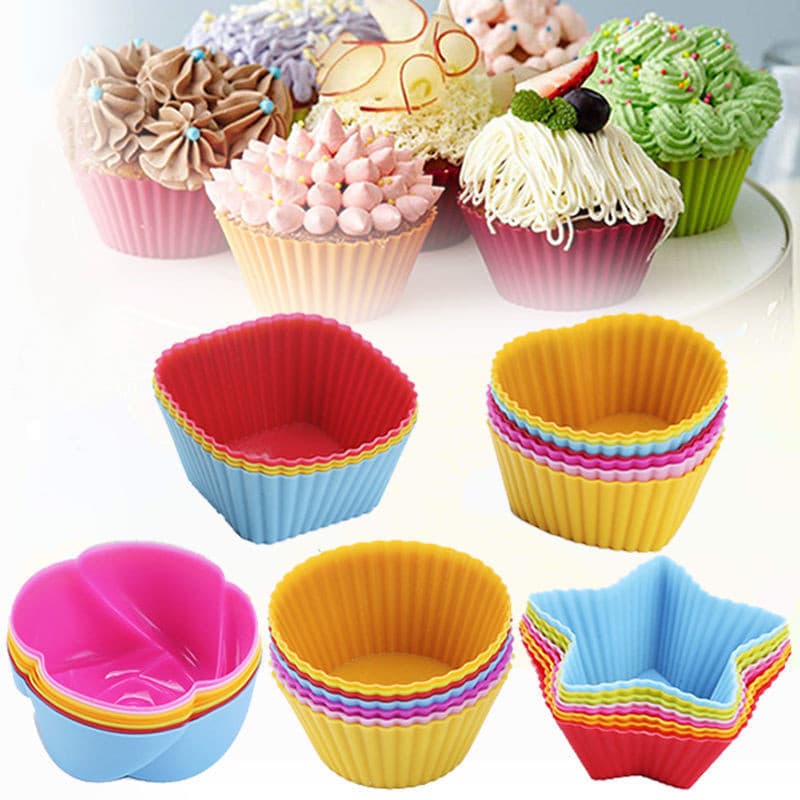 Free Shipping Silicone Cake Mold Heart-Shaped Jelly Pudding Ice Mold Rice Cake Muffin Cup Bowl Cake Mold