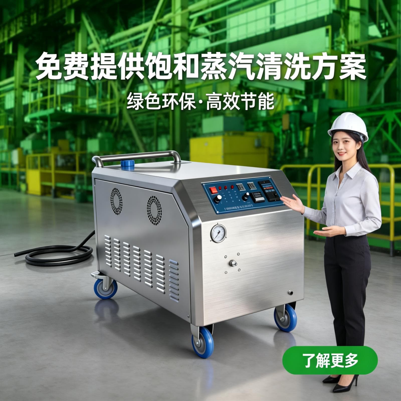 High-Temperature Steam Degreasing Cleaning Machine Industrial Saturated Steam Equipment Cleaner