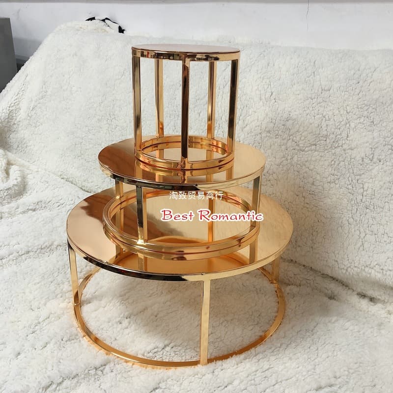 New Iron Art Cake Stand Dessert Table Cake Tray Layered Metal Cake Support Stand Dessert Table Decoration