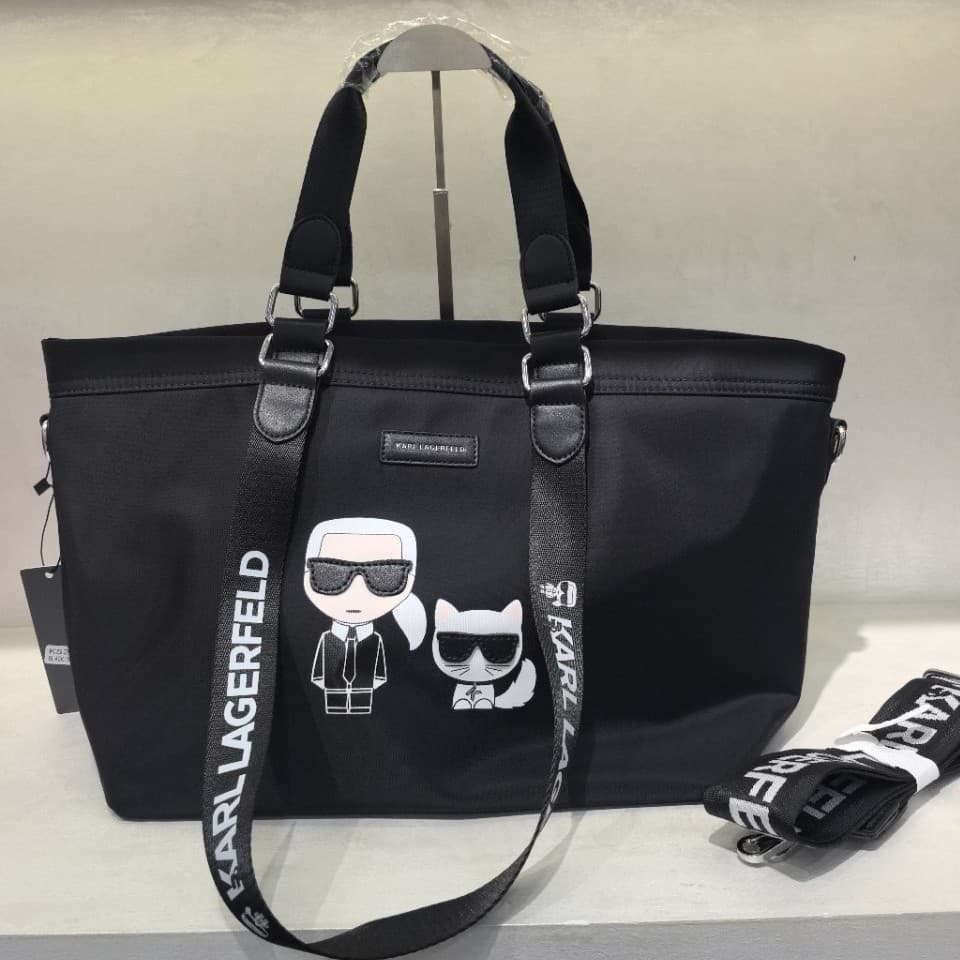 Cross-border women's bag kARL2025 new cartoon print women's casual travel outdoor commuting bag Lafayette bag