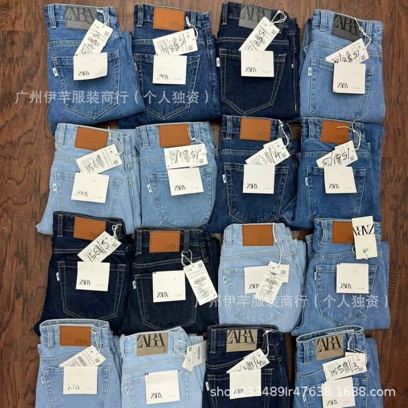 Men's Jeans Wholesale Straight-Leg Retro New Jeans Men Available