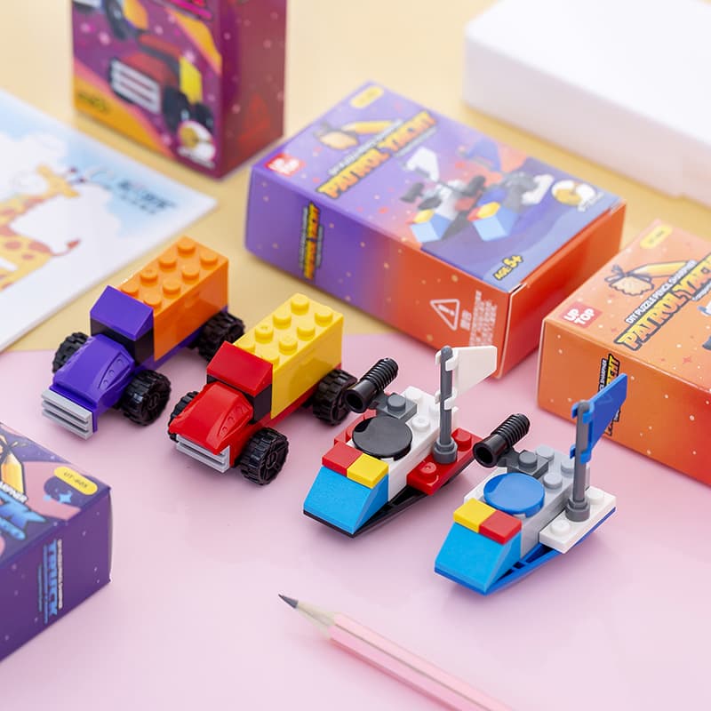 Children's Cartoon Building Blocks Pencil Sharpener Primary School Gift Learning Stationery Pencil Sharpener Assembled Pencil Sharpener Manufacturer Wholesale