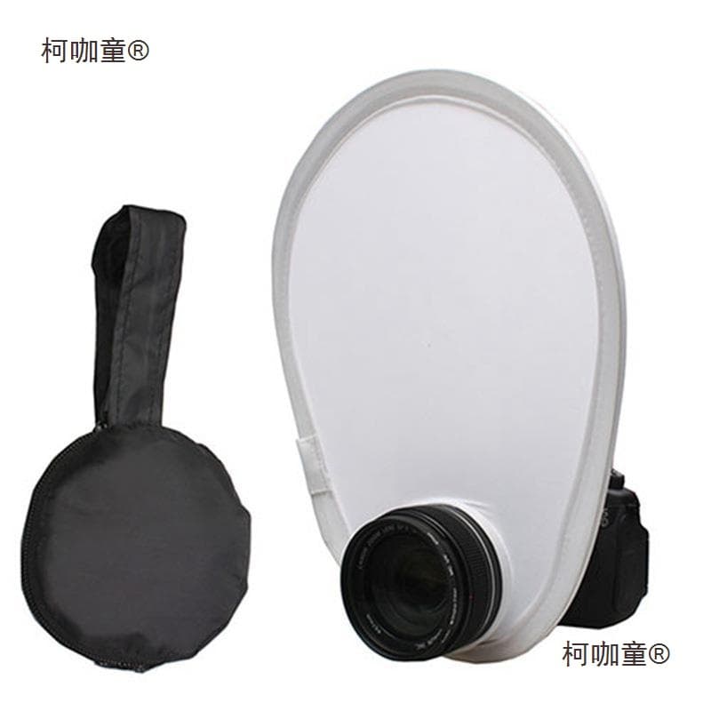 Soft Light Panel for External DSLR Flash, Mini Flash Diffuser and Lens Hood, Camera Microphone Compatible