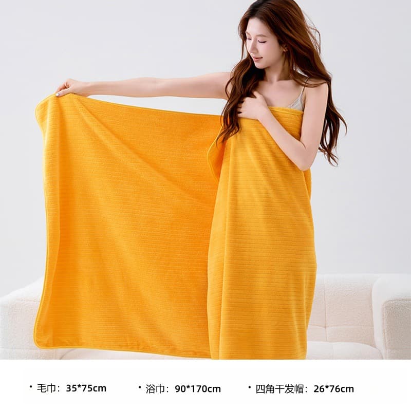 Class A Mother-Baby Grade Large Bath Towel, Couple Absorbent Lint-Free Bath Towel, Wrap-Around Wearable Swimming Towel