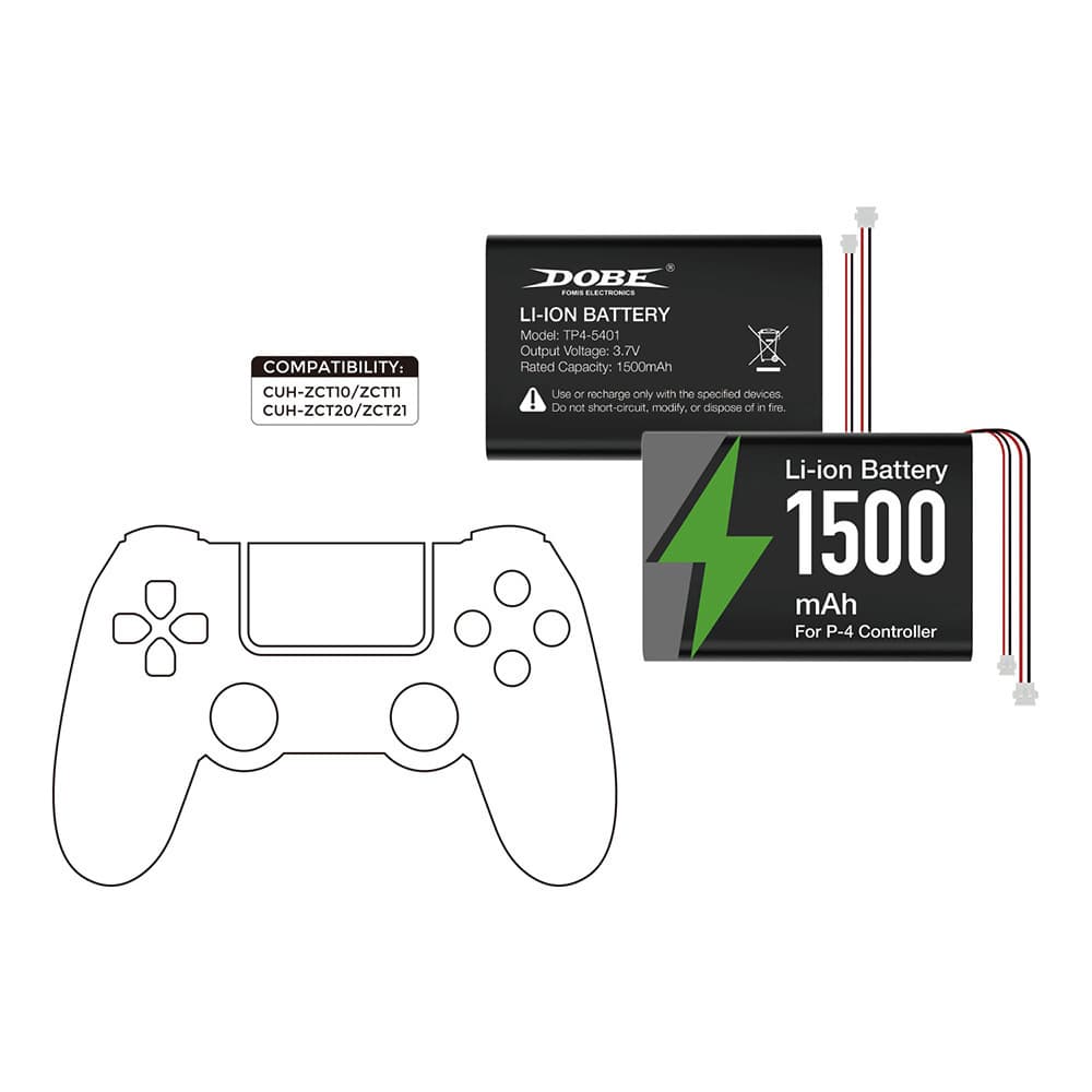 PS4 Game Controller Battery Pack PS4 Wireless Controller Battery Pack + Screwdriver Set TP4-5401