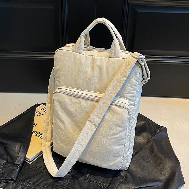 Tablet bag, simple nylon bag, commuter women's shoulder bag, large capacity handbag, student class crossbody bag