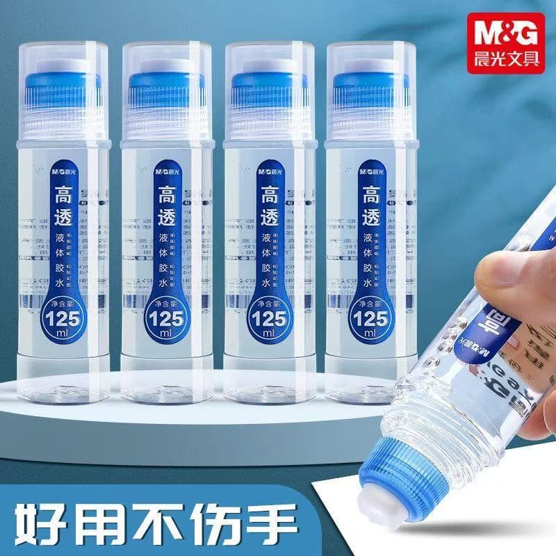 Morning Mg Light 97048 High Transparency Liquid Glue 50ml Strong Adhesive for Crafts, Finance, Office Use, Apply and Stick Firmly