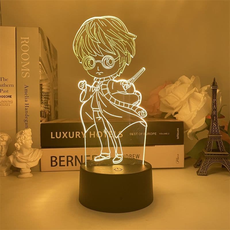 usb night light Harry Potter Q version character acrylic character figure stand movie peripheral dormitory atmosphere light