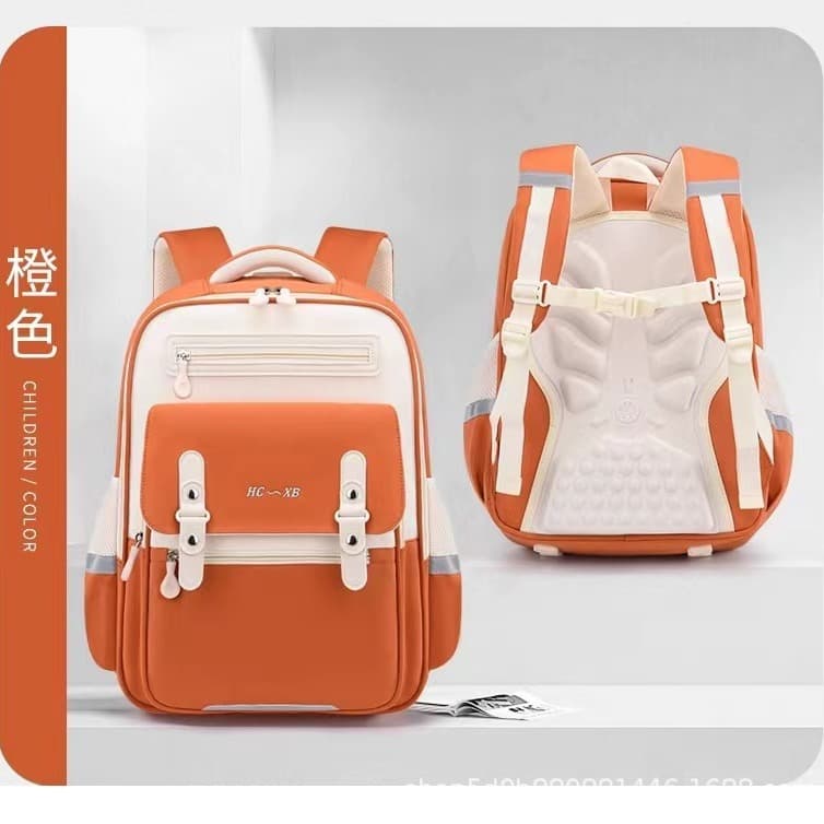 2024 New Yunduo Boys and Girls Backpack Large Capacity Burden-Reducing Waterproof 1-6 Years Elementary School Bag 20