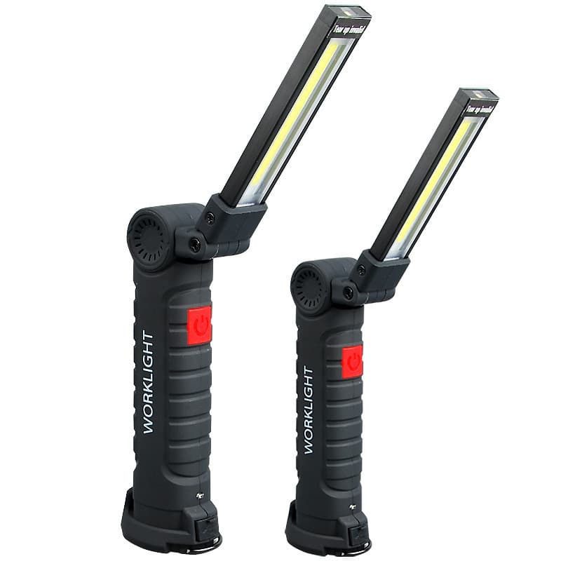 Cross-border work light folding rechargeable multi-function magnet tent light outdoor flashlight car maintenance cob