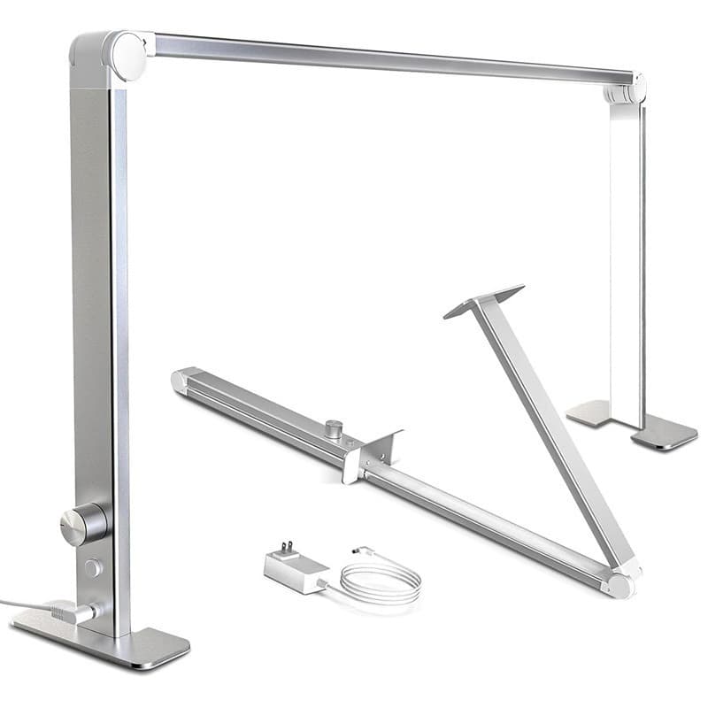 Foldable Nail Art Desk Lamp, Rectangular Desktop Nail Art Lamp with Cold Light Fill Light, Large Size Beauty and Tattoo Lamp