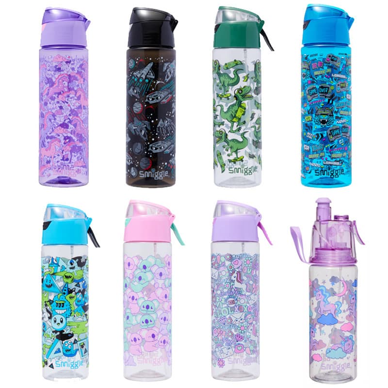 Australian smiggle spray kettle, primary and secondary school students cartoon water cup, large capacity sports spray cup new
