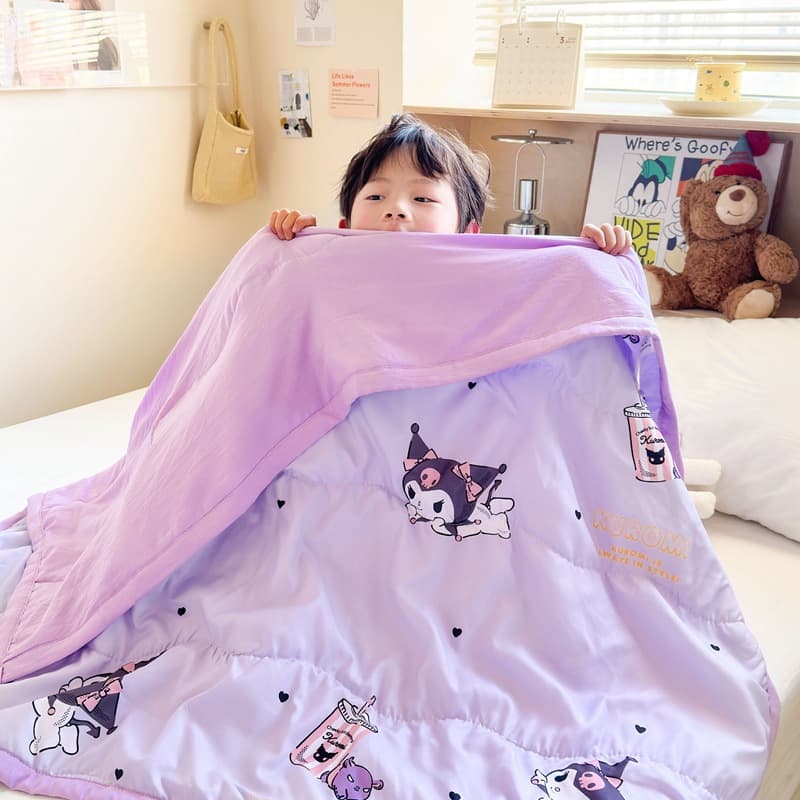 Sanrio children's summer quilt, Class A washed cotton, summer quilt, air-conditioning quilt, kindergarten nap quilt, cross-border wholesale.