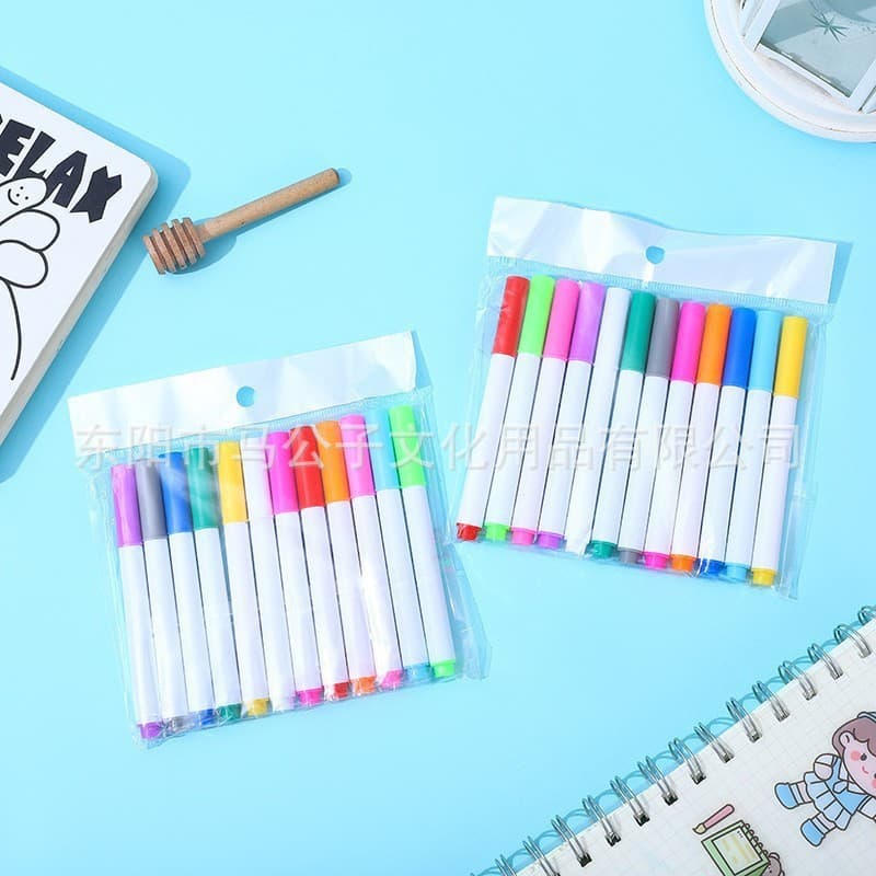 Eco-Friendly Liquid Chalk LED Light Board Pen Student Fluorescent Marker Office Colored Marker Line Highlighter Watercolor Pen Factory Wholesale