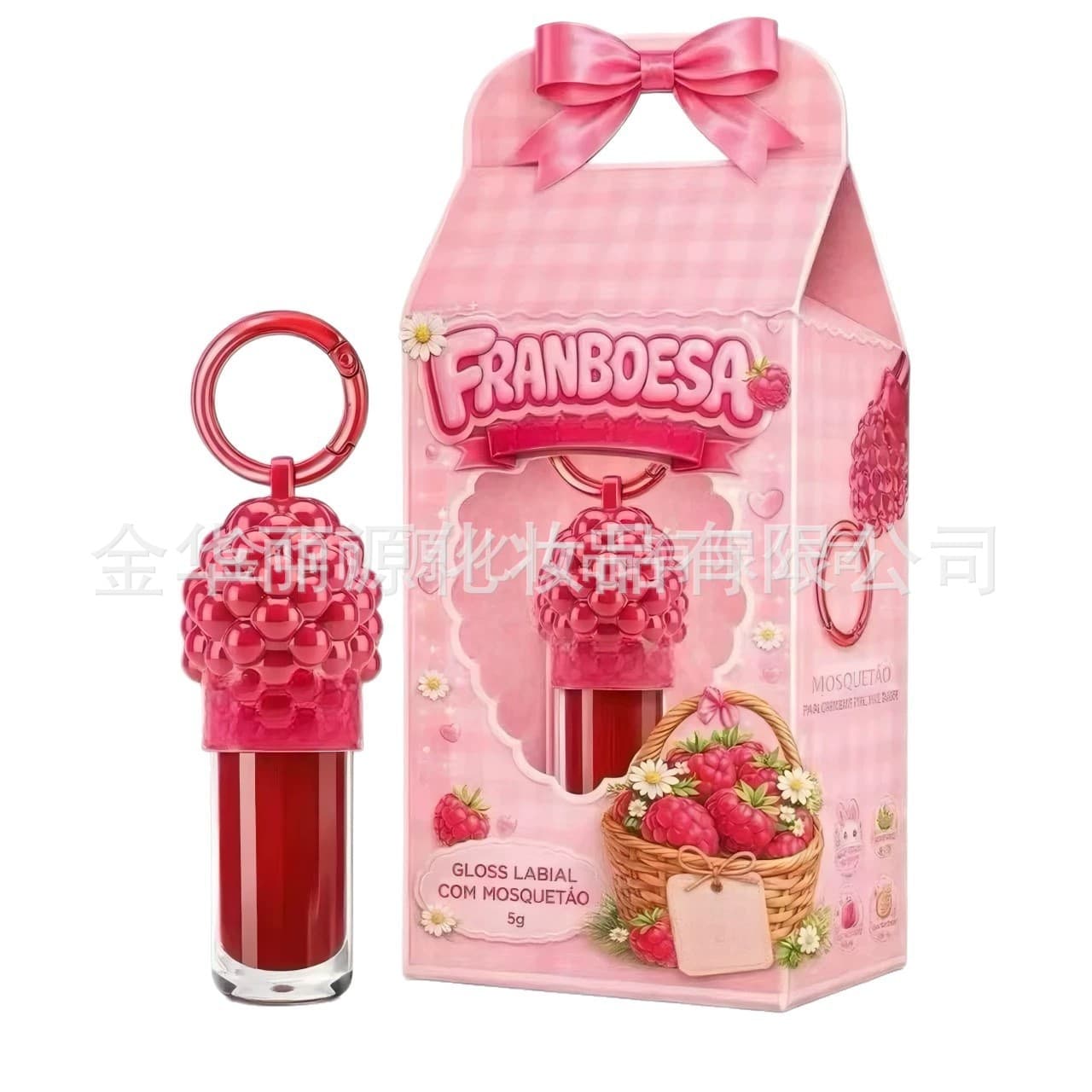 GLOSS FRANBOESA BY FRANCINYEHLKE Brazil Lip Oil Raspberry Lip Gloss Fruit Raspberry Lip Gloss