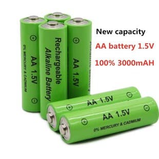 Alkaline Rechargeable Battery Industrial Grade AA 1.5V Rechargeable Alkaline Toy Battery 4-Pack