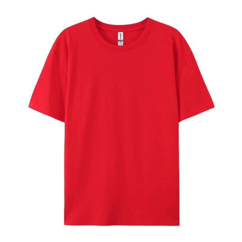 Large size red short-sleeved t-shirt women's cotton 200 pounds fat mm200 loose natal 2026 new big red top