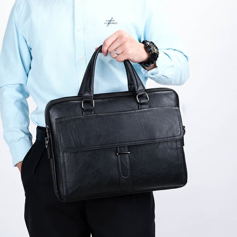 Cross-border Trend Men's Business Commuter Briefcase Shoulder Bag Casual Versatile Work Travel Handbag