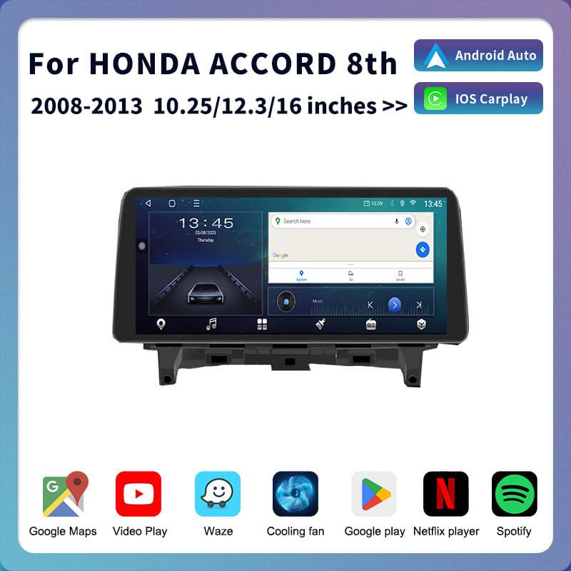 For Honda Accord Android Navigation Honda Accord Android CarPlayer GPS