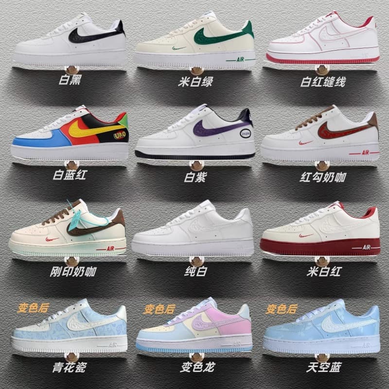 Putian Shoes Nike Classic Air Force 1 Low Top White Casual Sneakers Men's Leisure Breathable Athletic Running Shoes Women's