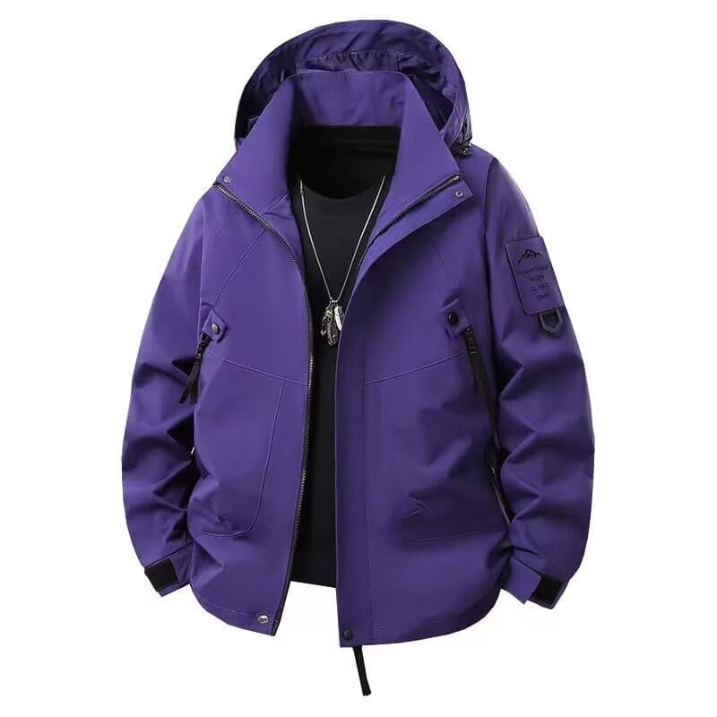 New Spring Arrival Windbreaker Jacket, Spring/Autumn Windproof Waterproof Triple-Proof Coat for Men and Women, Outdoor Hiking Thin Top