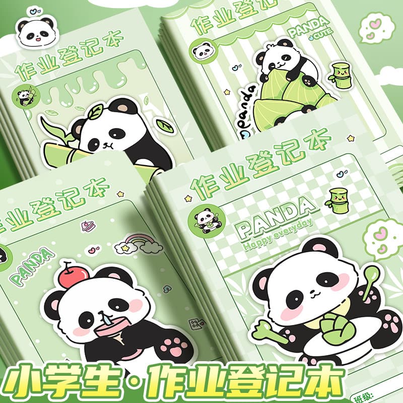 Homework registration book for first grade primary school students with high-looking and cute portable records for classroom copying and homework