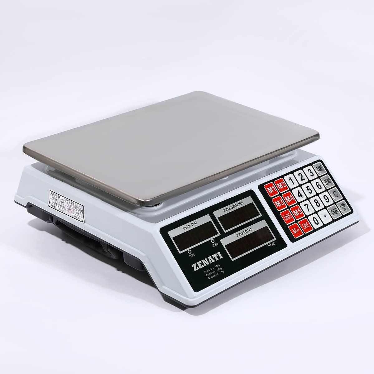 Custom Commercial Pricing Electronic Scale for Supermarket, Street Stall Weighing, Vegetables, Fruits, Universal Scale Pan, Kilogram Scale, Platform Scale