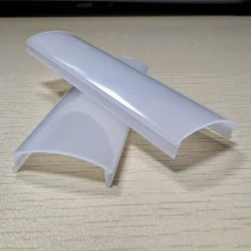 PC extruded lampshade, milky white light diffuser lampshade, PC plastic lampshade, LED lampshade, customizable wholesale available.