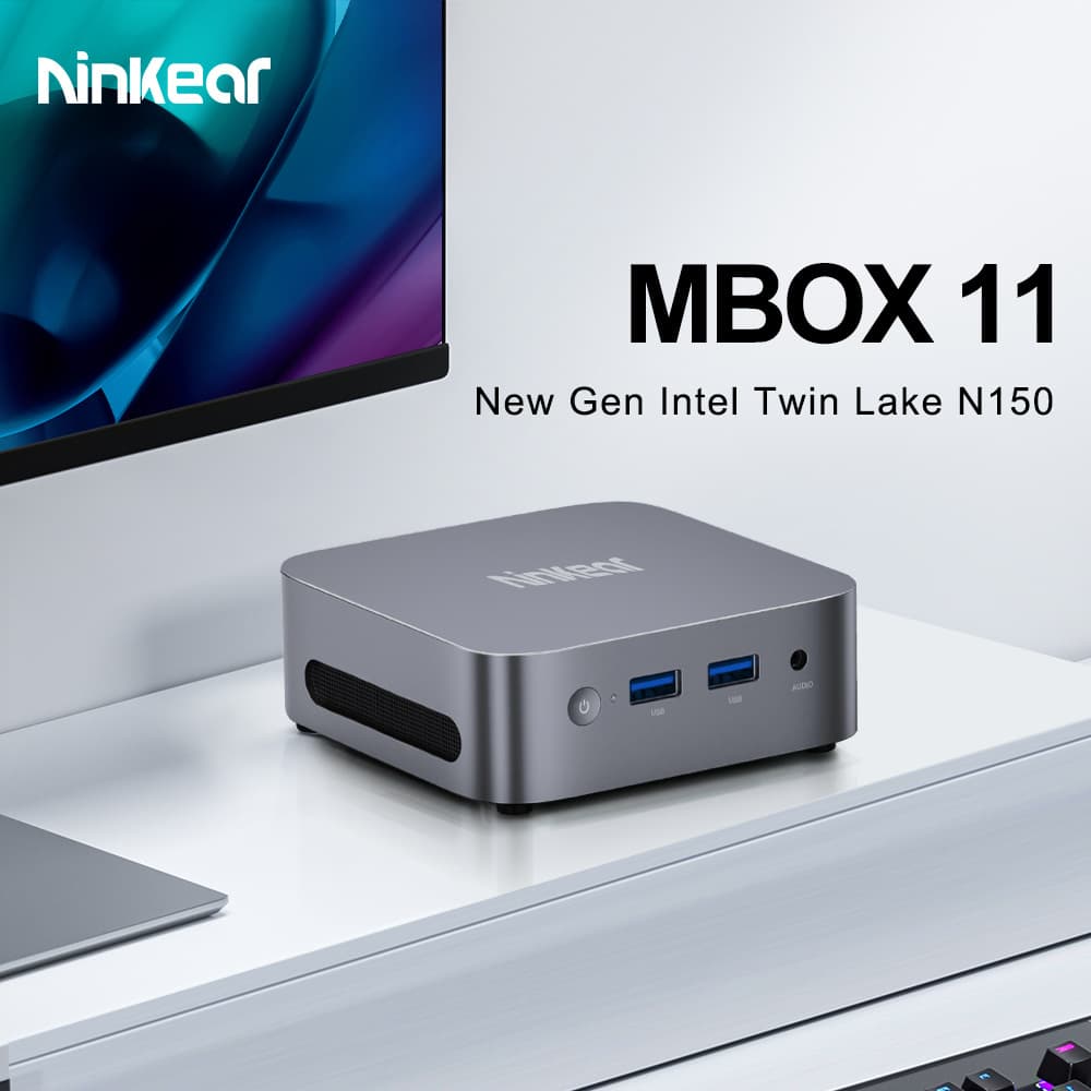 Ninkear MBOX11 N150 Chip Supports 4K Small Size MINIPC Overseas Warehouse Drop Shipping