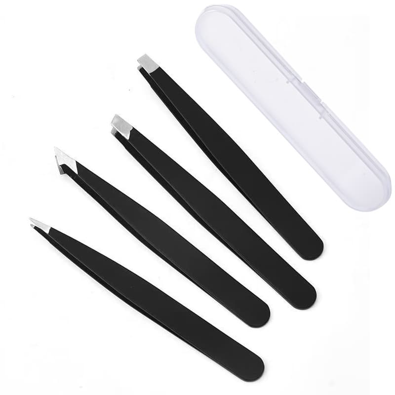 Stainless Steel Tweezers Eyebrow Clamp 96-Clamp Stainless Steel Eyebrow Tweezers for Hair Removal and Eyebrow Shaping Factory Wholesale