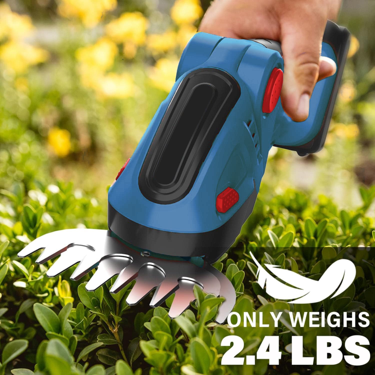 Lithium Wireless Hedge Trimmer Charging Pruning Machine Gardening One-Hand Electric Hedge Trimmer Weed Lawn Shears Household