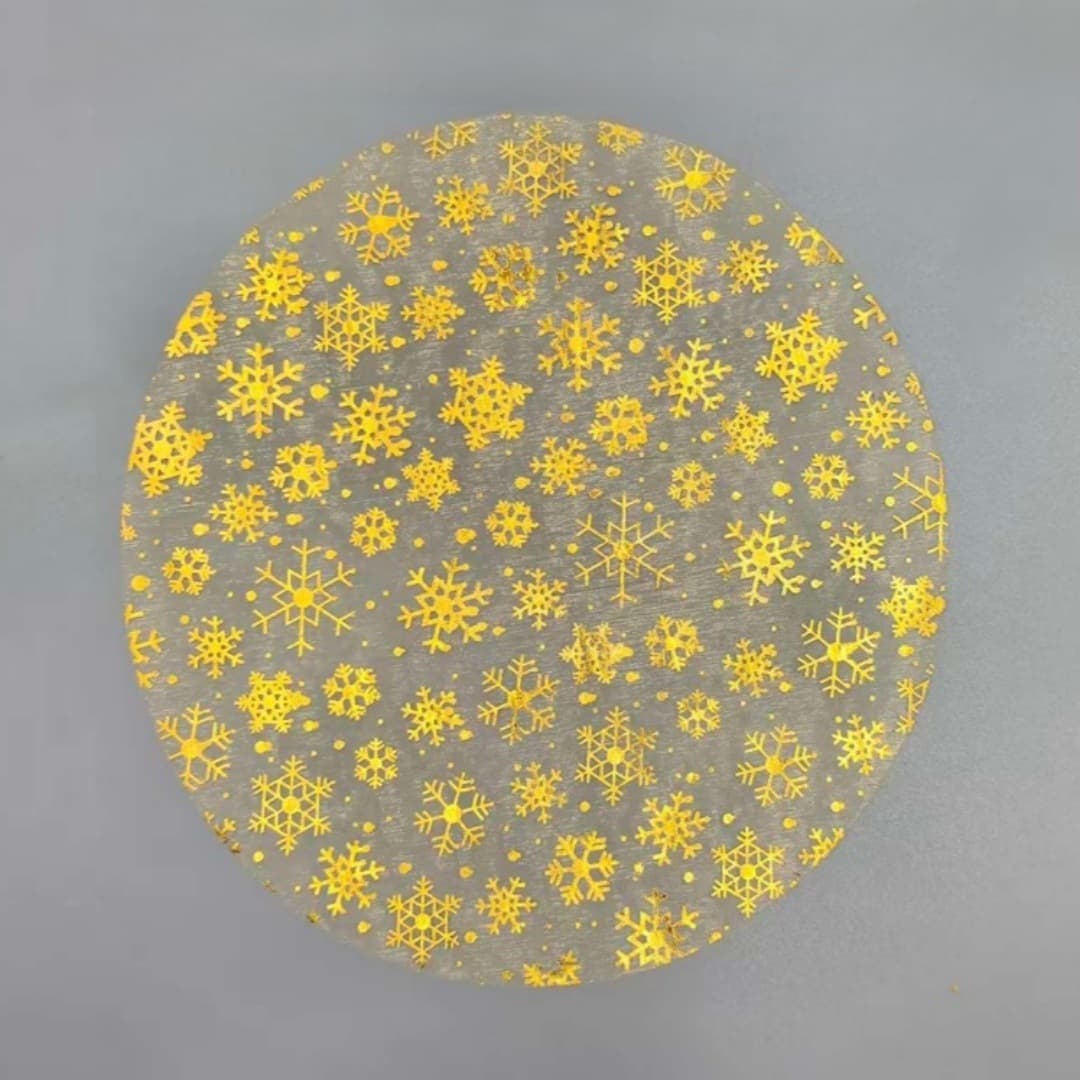 Cross-Border New Golden Thick Snowflake Hot Stamping, Suitable for Various Scenarios on Amazon, Shein, and Temu