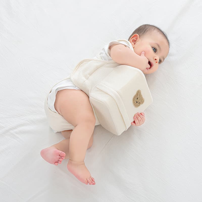 Baby Soothing Pillow, Newborn Sleep Aid Cushion, Anti-Rollover Support Pillow, Startle-Proof Pillow, Japanese/Korean Style