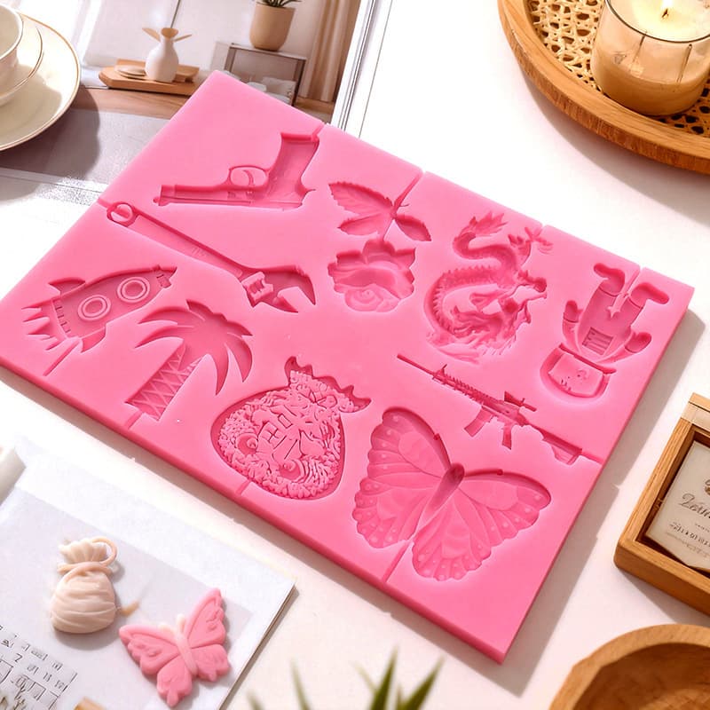 Medium size new 10 rose sugar painting full page mold cartoon sugar painting mold lollipop silicone mold